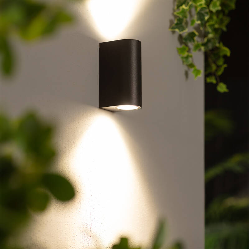 Black Gala Double-Sided Outdoor LED Wall Light