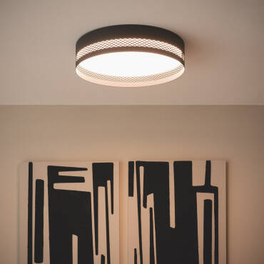 Product photography: Saska L 40W Metal LED Ceiling Lamp 