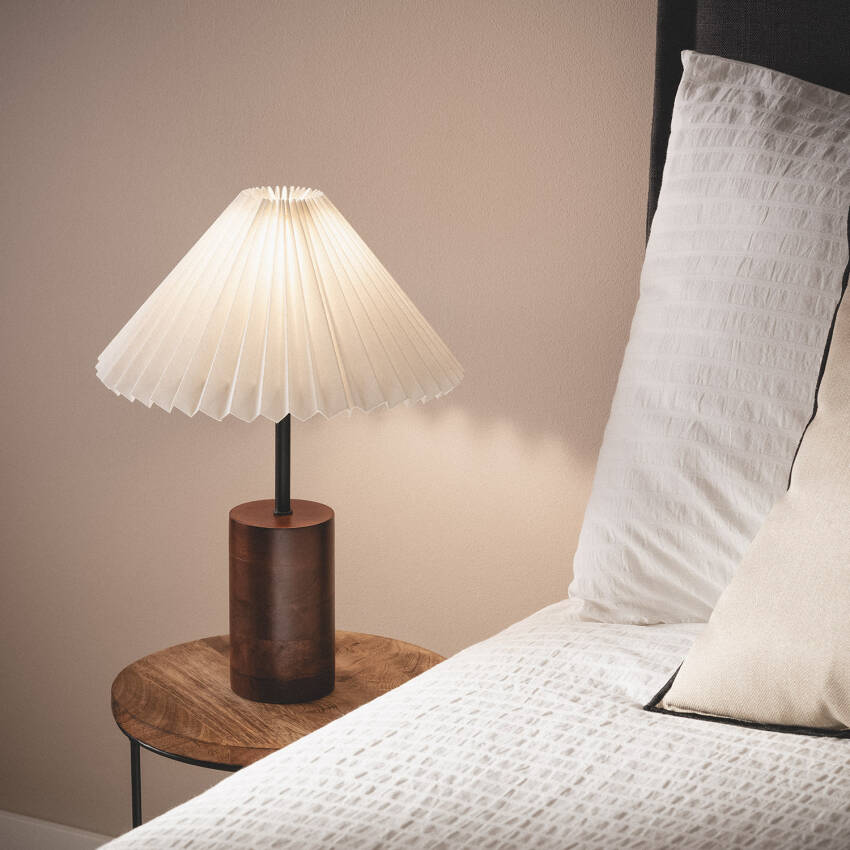 Leonessa Wood Table Lamp ILUZZIA 