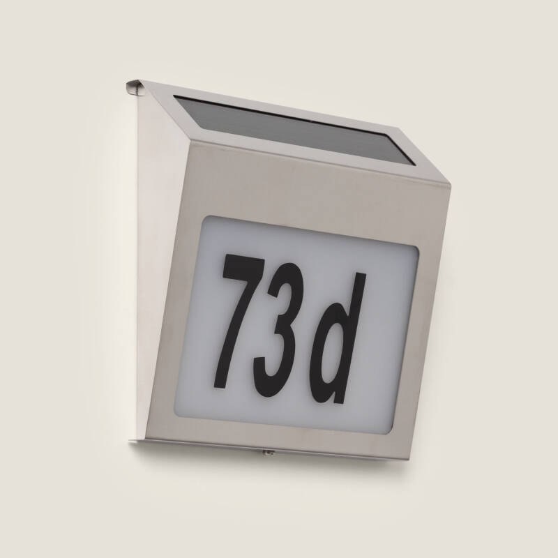 Barua Home Outdoor Solar LED Wall Light for Numbering