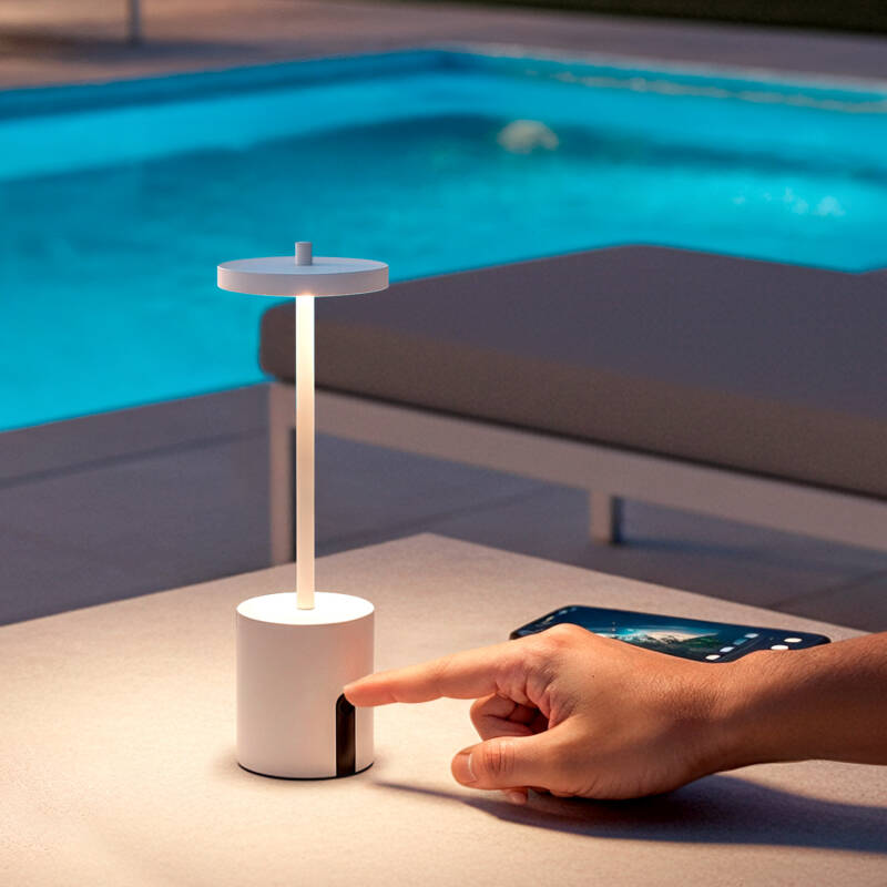 Jawania 2W Portable Outdoor LED Table Lamp with Rechargeable Battery 