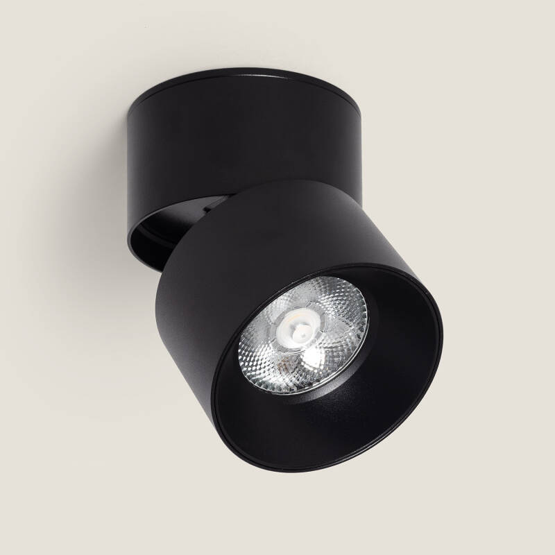 New Onuba Aluminium 15W Black Round LED Ceiling Lamp