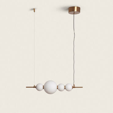 Atira 10W Metal & Glass LED Pendant Lamp 