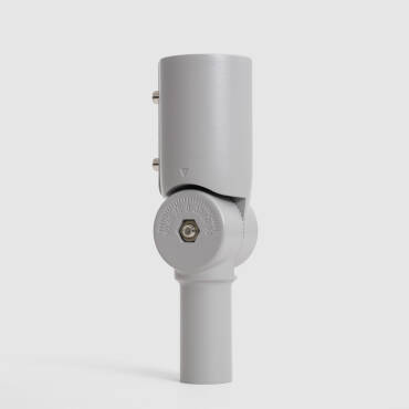 Product photography: 90º Adjustable Column Arm Ø44 mm for Public Lighting Luminaires in Grey