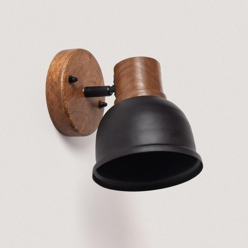 Eider Metal & Wood Wall Lamp ILUZZIA 