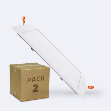 Photograph of the product: Pack of 2 Square SuperSlim 18W LED Downlights 205x205mm Cut Out