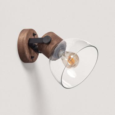 Product photography: Dallas Wood & Glass Wall Lamp ILUZZIA