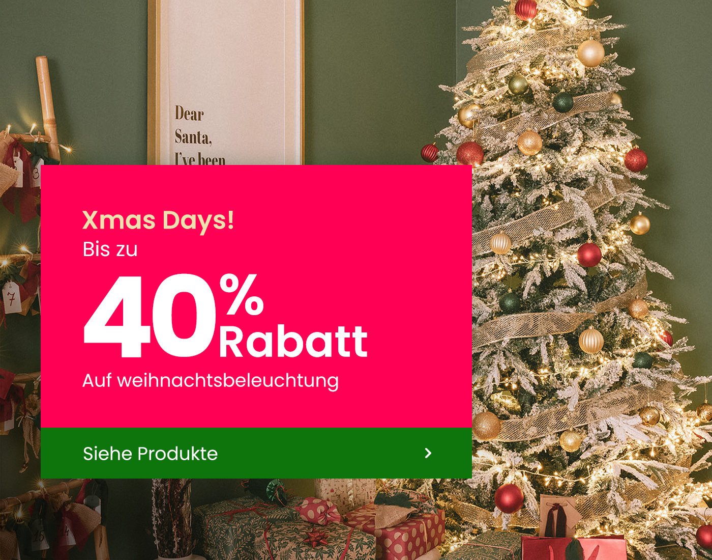 Rabatte auf Weihnachtsbeleuchtung: Xmas Days