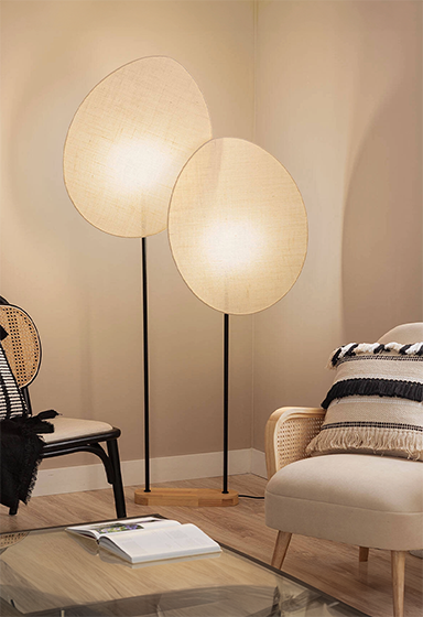 Lampada da terra in stile boho
