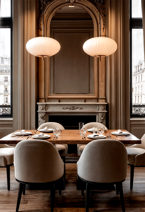 Pendant lighting with classic style