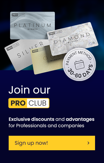 PRO CLUB: Advantages professionals and distributors