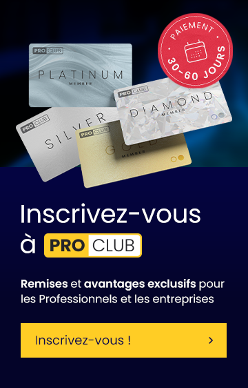 PRO CLUB: Avantages exclusifs professionnels
