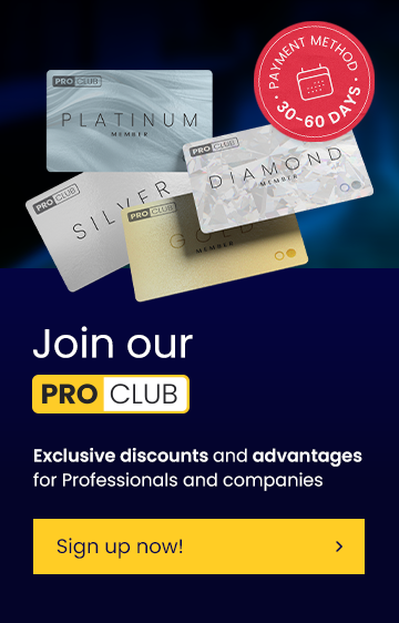 PRO CLUB: Advantages professionals and distributors