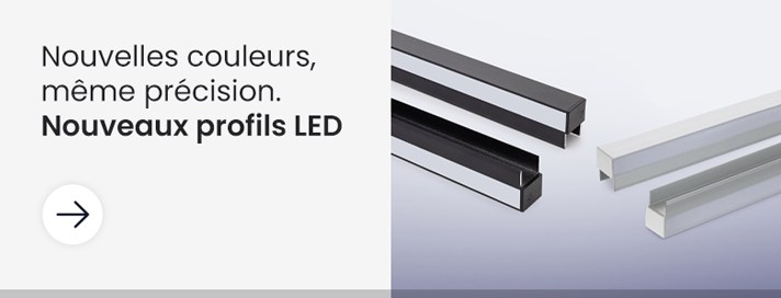 Profilés LED et moulures pour rubans LED