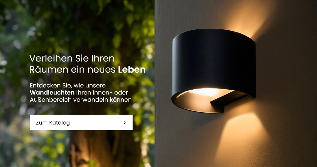 LED-Wandleuchten für Innen- und Außenbereiche