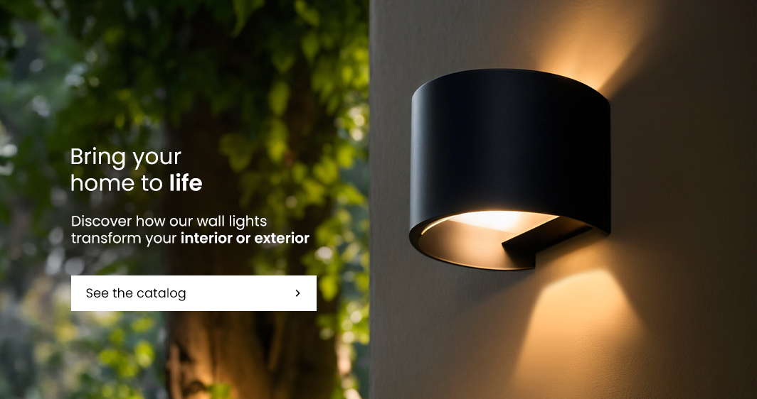 LED wall lights for indoor and outdoor use