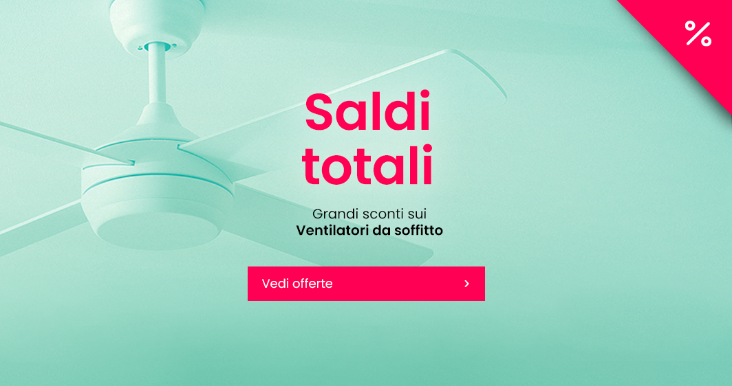Grandi sconti sui ventilatori da soffitto