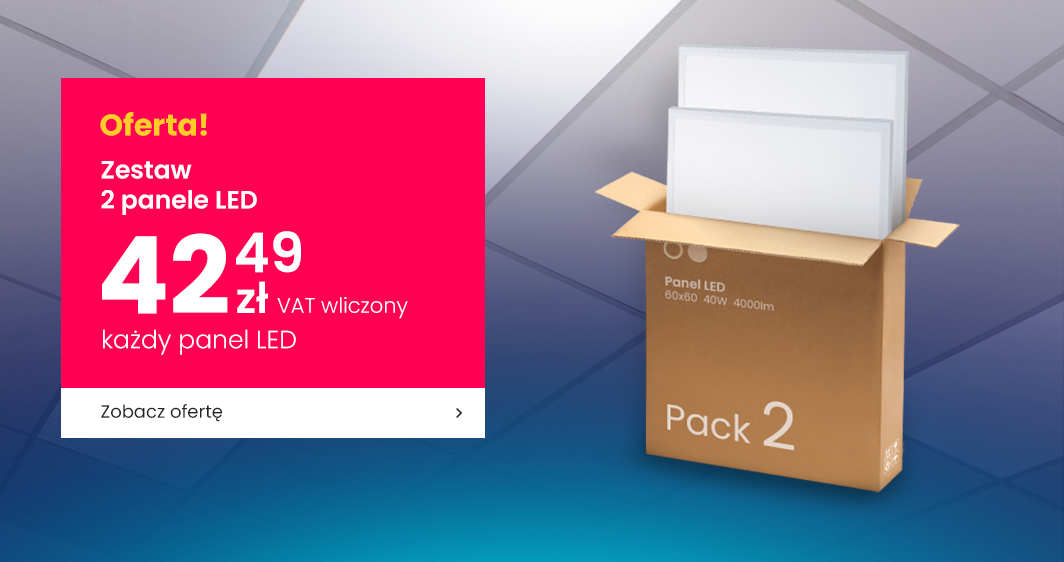 Promocja Zestaw 2 Paneli LED
