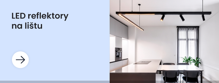 Lištové LED reflektory