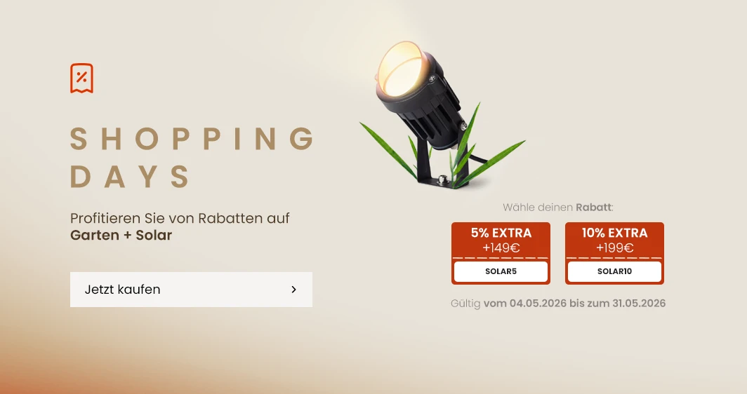 Rabatte und Sonderaktionen Shopping days