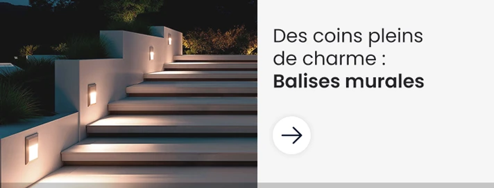 Balises LED murales encastrables