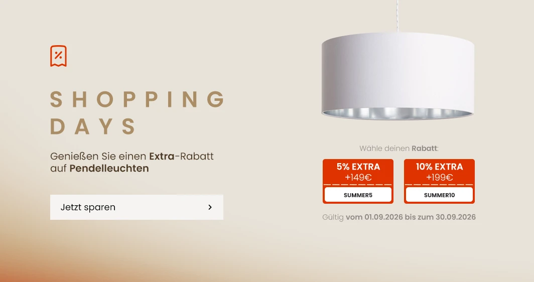Rabatte und Sonderaktionen Shopping days