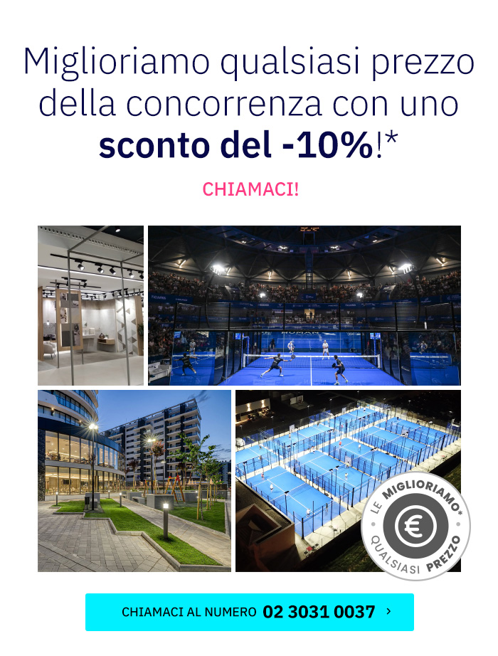 Miglioriamo il prezzo di qualsiasi concorrente con uno sconto del -10%.