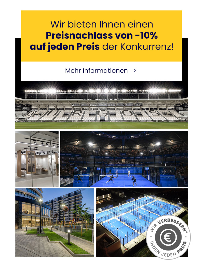 Wir bieten Ihnen ein 10% günstigeres Gegenangebot auf jeden Preis der Konkurrenz!