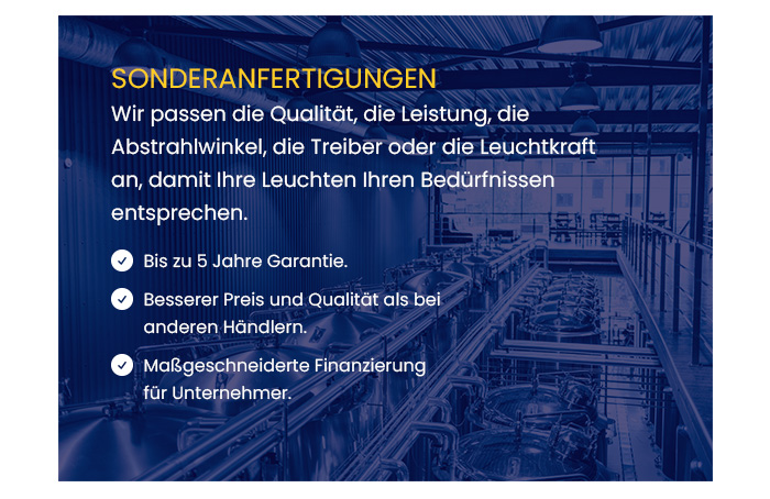 Kostenvoranschläge für maßgeschneiderte Produkte
