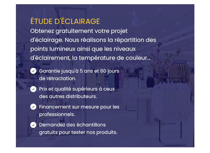 Devis pour des études d'éclairage