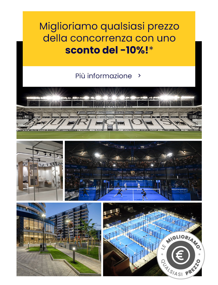 Miglioriamo il prezzo di qualsiasi concorrente con uno sconto del -10%.