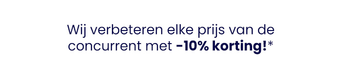 Wij verbeteren elke prijs van de concurrent