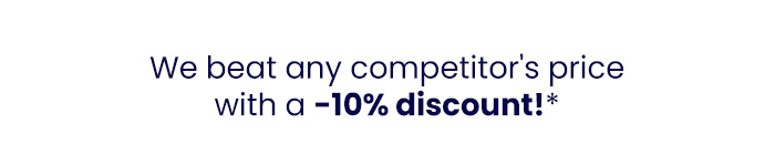 We beat any competitor's price