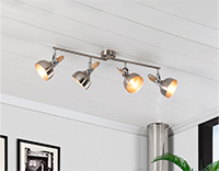 Lampade da soffitto con faretti