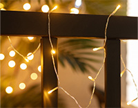 Kerstverlichting zonder stekker