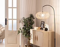 Boogvormige vloerlampen