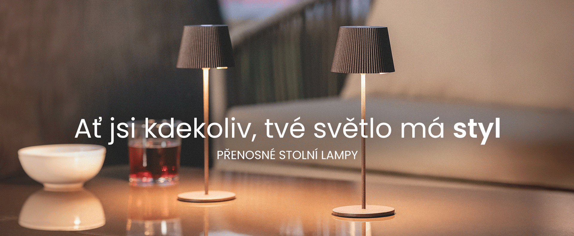 Venkovní stolní lampy