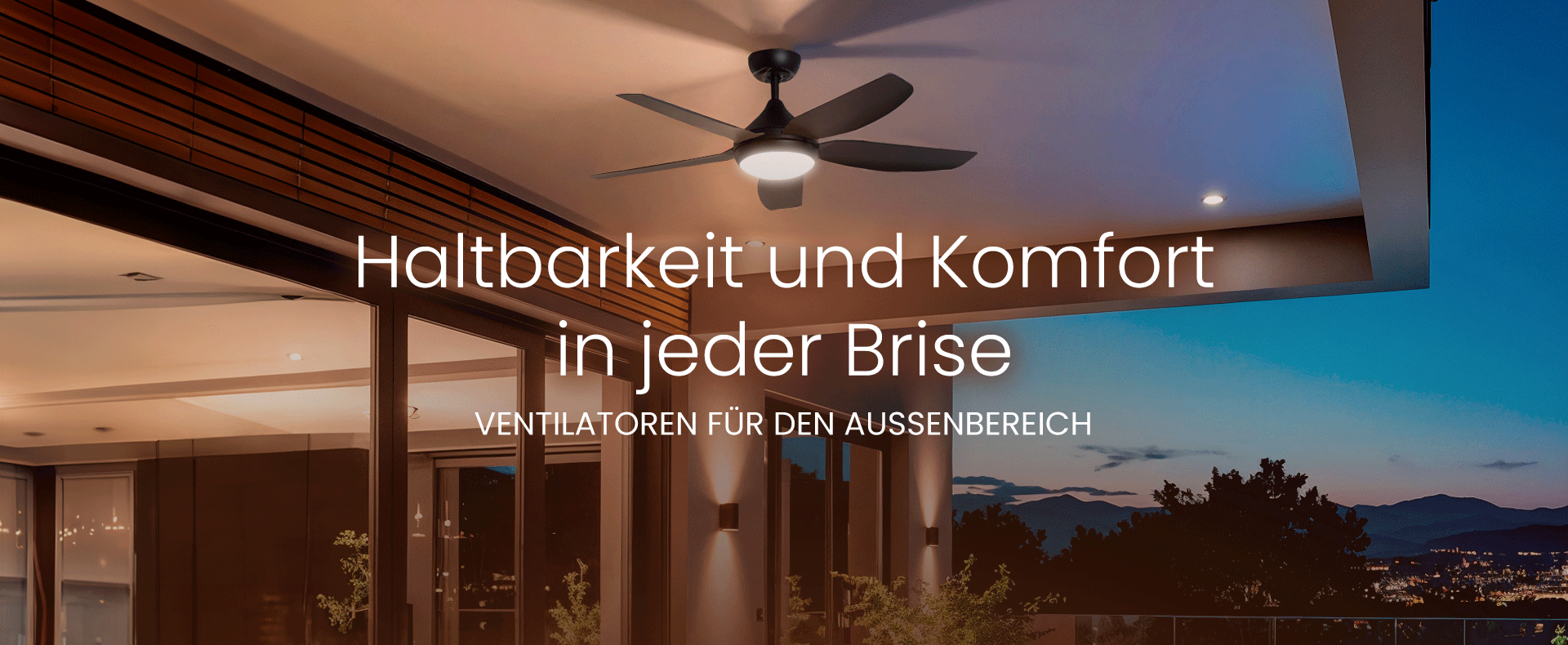 Deckenventilator Aussen