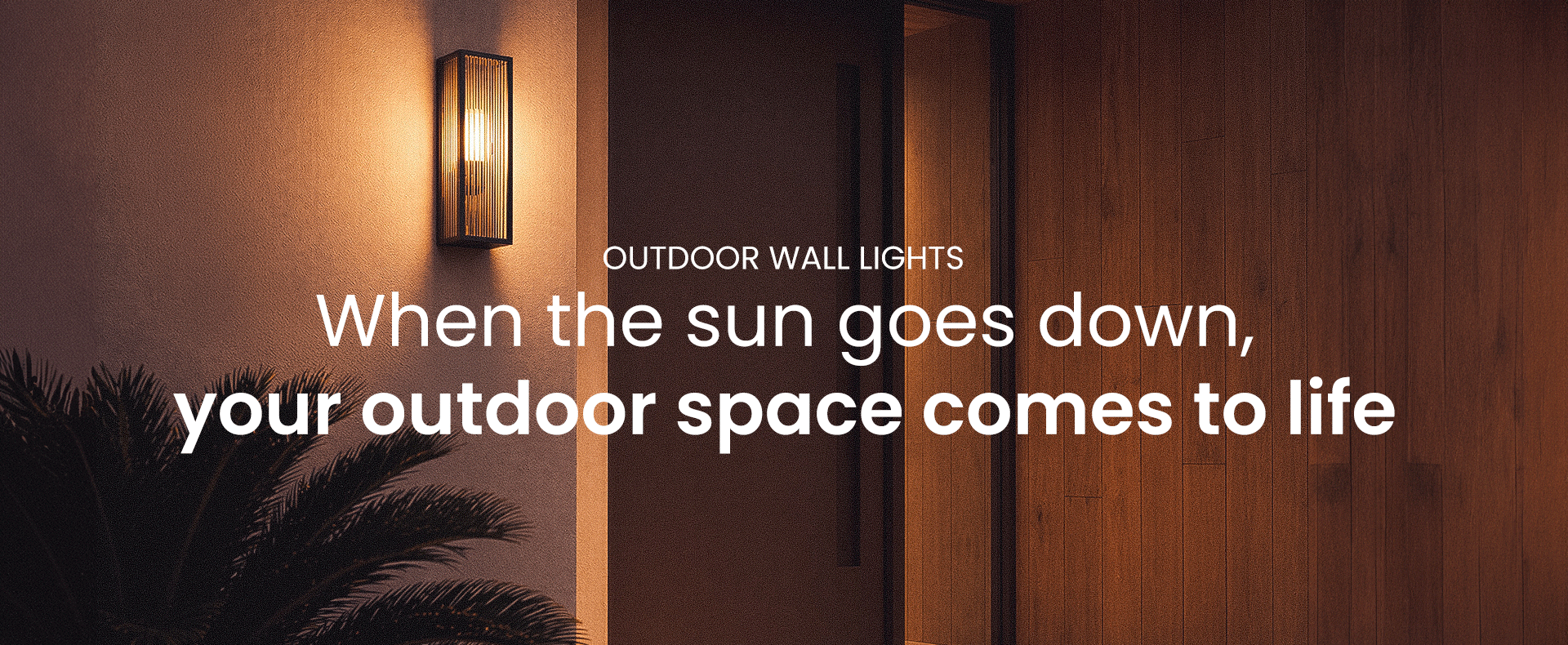 Outdoor LED wall lights