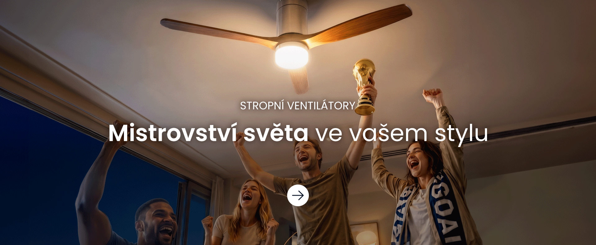 Stropní ventilátory