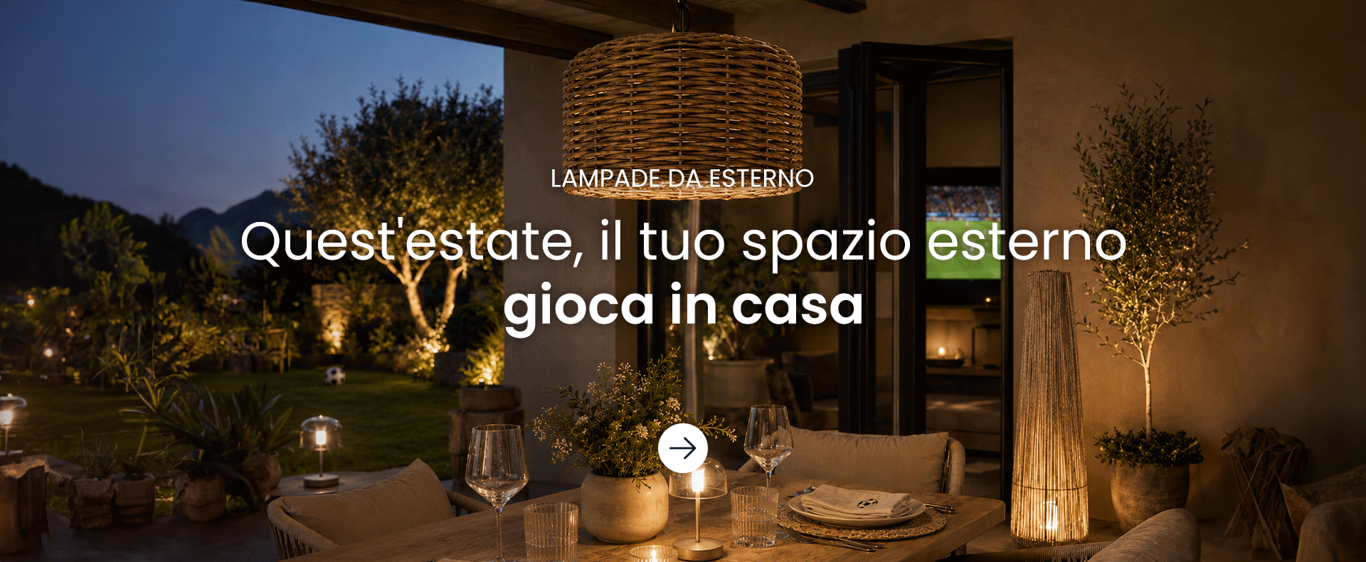 Illuminazione terrazzo