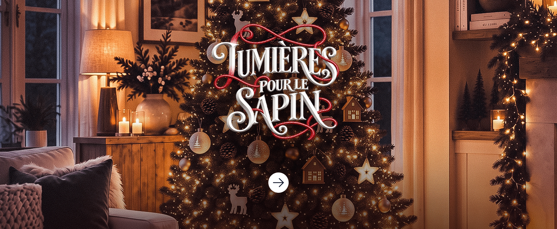 Éclairages pour sapin de Noël