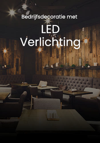 Bedrijfsdecoratie met LED-verlichting