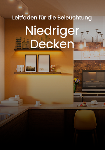 Leitfaden für die Beleuchtung niedriger Decken