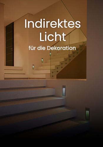 Indirektes Licht für die Dekoration