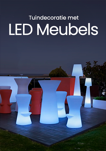 Tuindecoratie met LED meubels