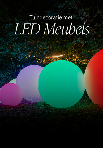 Tuindecoratie met LED meubels
