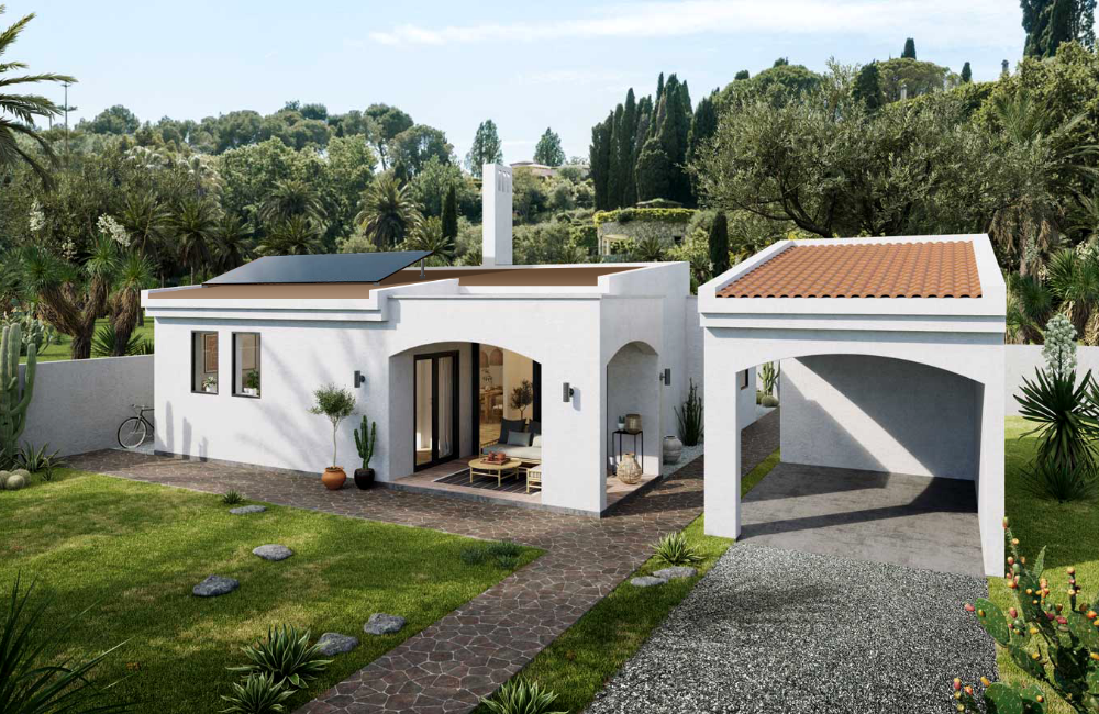 Residenziale con tetto piano 0 - 15º