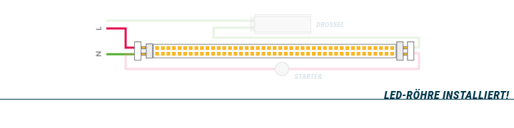 Instalation LED-Röhren - Teil 3