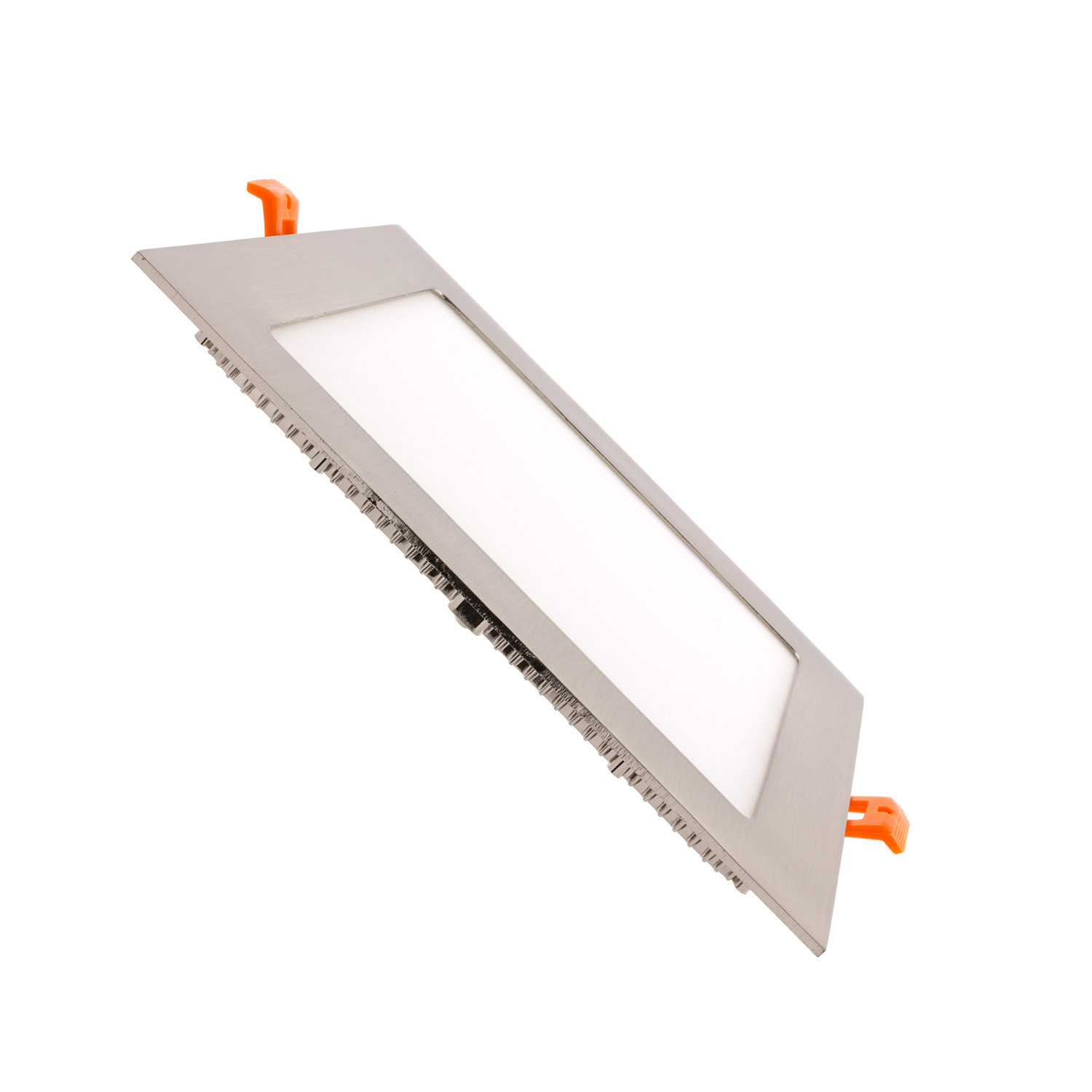 Downlight LED 18W SuperSlim Quadrata Foro 205x205mm argento
